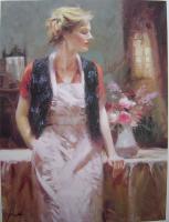 Pino Daeni - Impression oil painting.